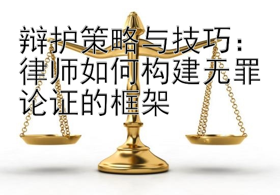 辩护策略与技巧：律师如何构建无罪论证的框架